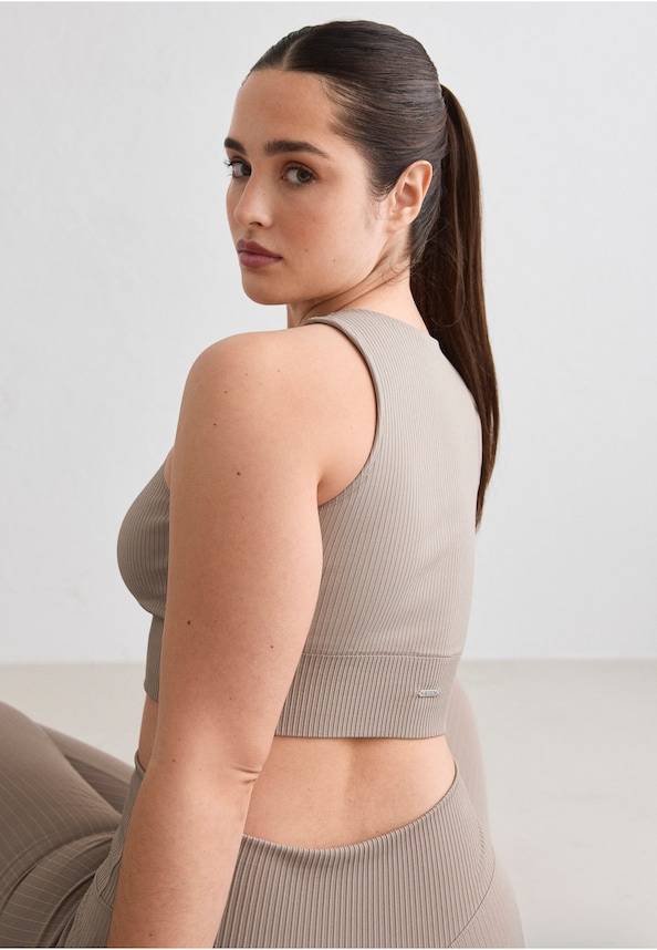 Ribbed Seamless Crop-1