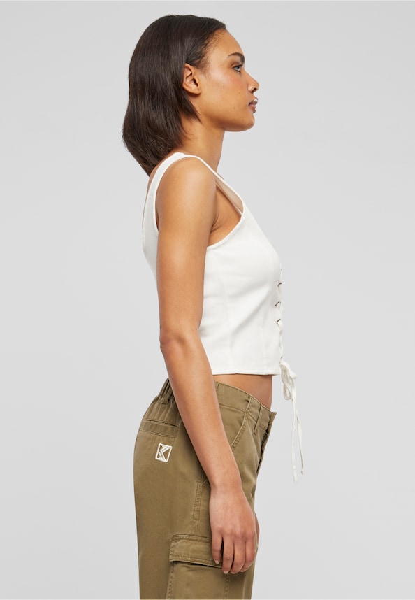 KW241-003-1 Karl Kani KK Og Lace Up Corset Top-3