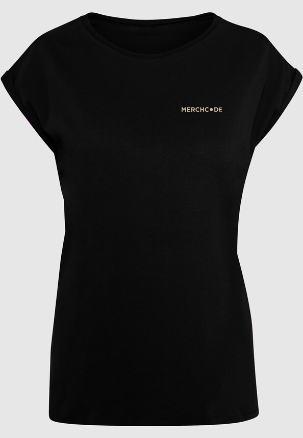 Ladies Alles Wird Gut Extended Shoulder Tee-2