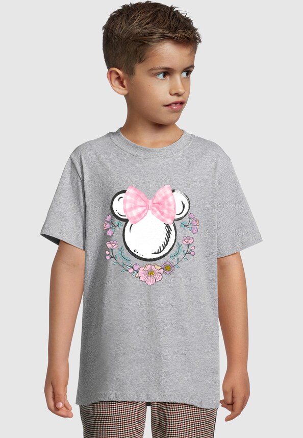 Kids Minnie Mouse - Flowers Logo Basic Tee 2.0-0