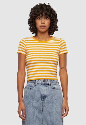 Ladies Short Striped Tee