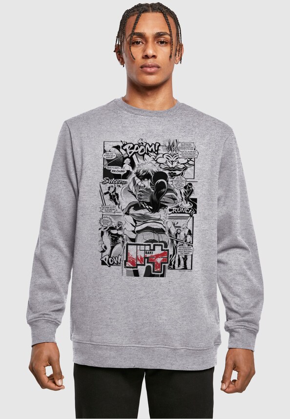Ladies Baki - S1 Manga Hug Panel Crewneck-0