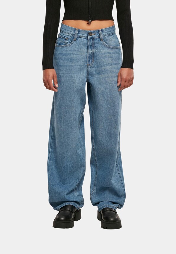 Urban Classics Ladies High Waist 90´s Wide Loose Fit Jeans-2
