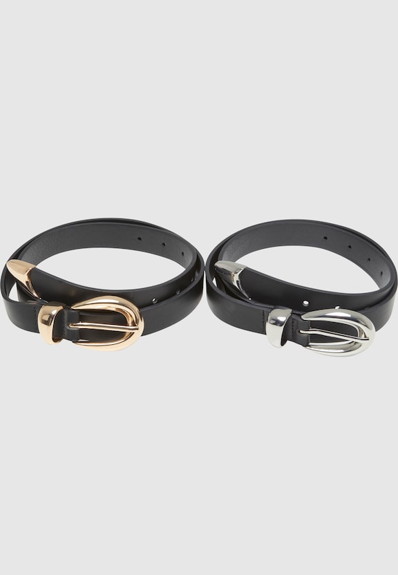 Chunky Buckle Loop Synthetic Leather-0