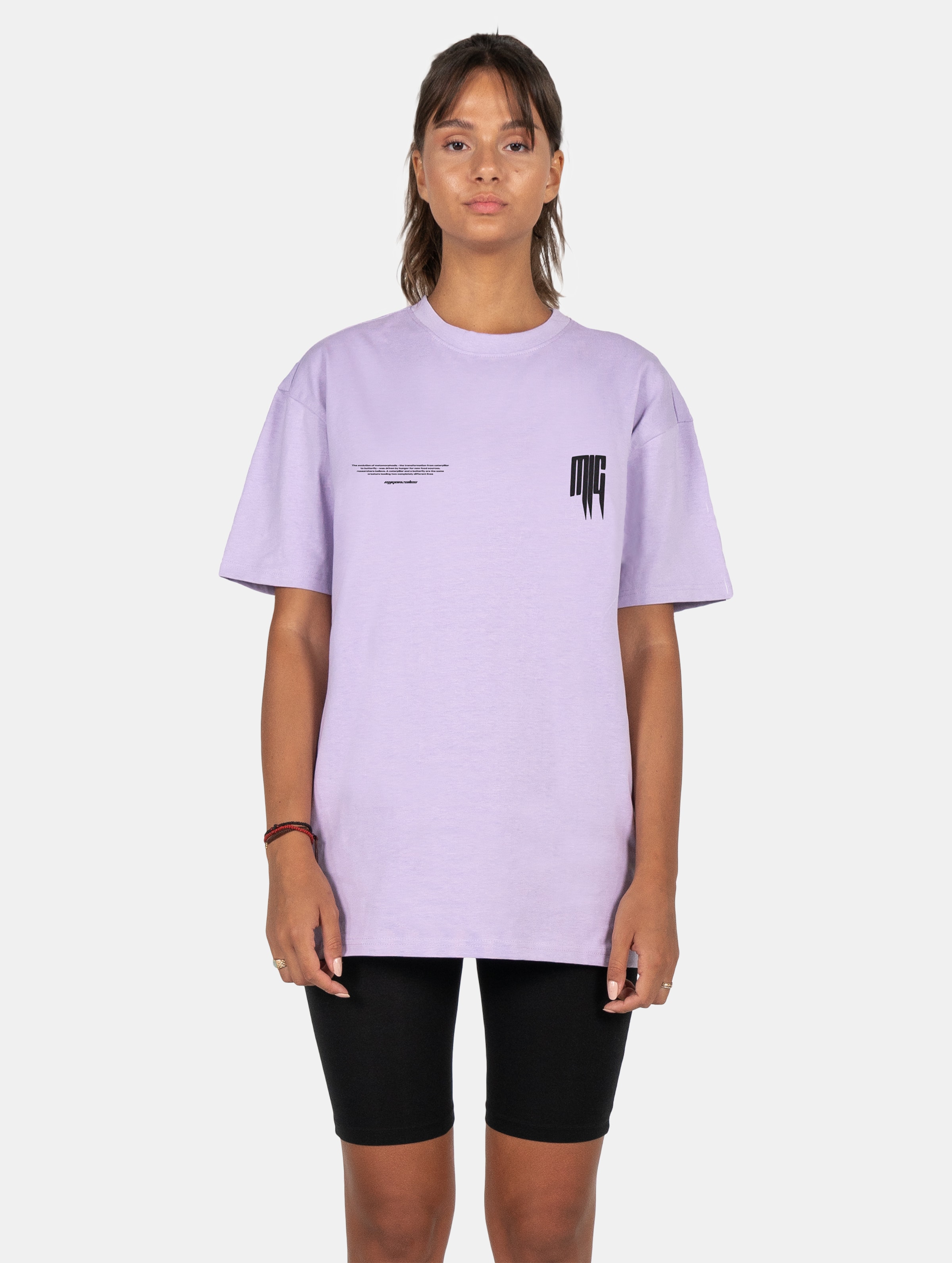 MJ Gonzales Ladies METAMORPHOSE V.2 x Heavy Oversized Tee Frauen op kleur violet, Maat L