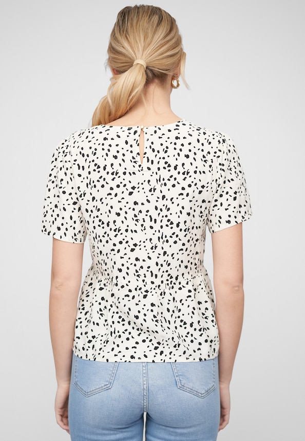 VIFINI PEPLUM S/S SLEEVE TOP/SU-1