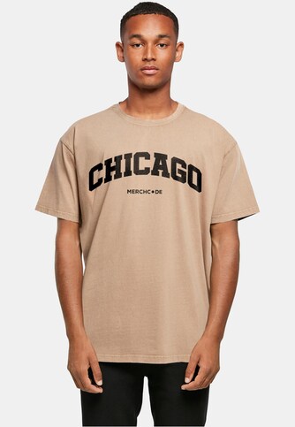 Chicago Wording - Acid Washed Oversize Tee