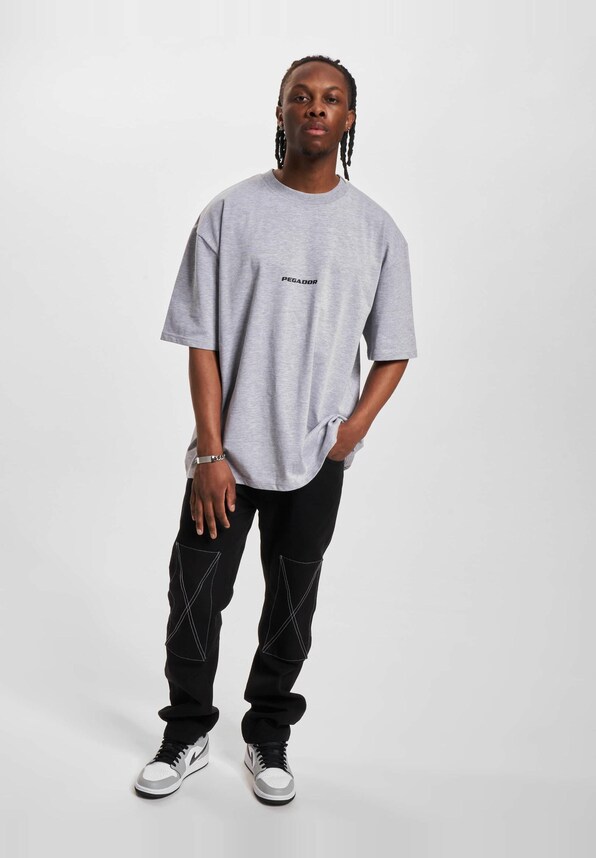PEGADOR Colne Logo Oversized T-Shirts-5