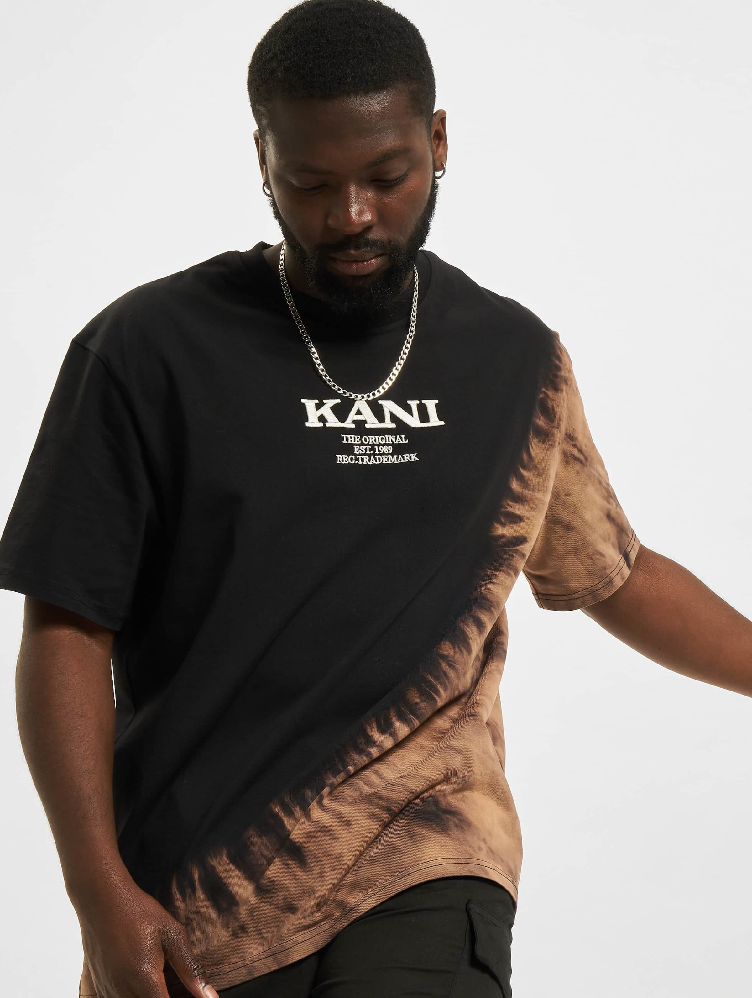 Karl Kani Retro Bleached T-Shirt Männer,Unisex op kleur zwart, Maat S