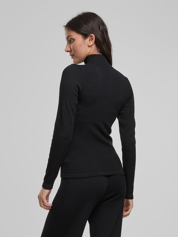 Ribbed Wool Half Zip-1