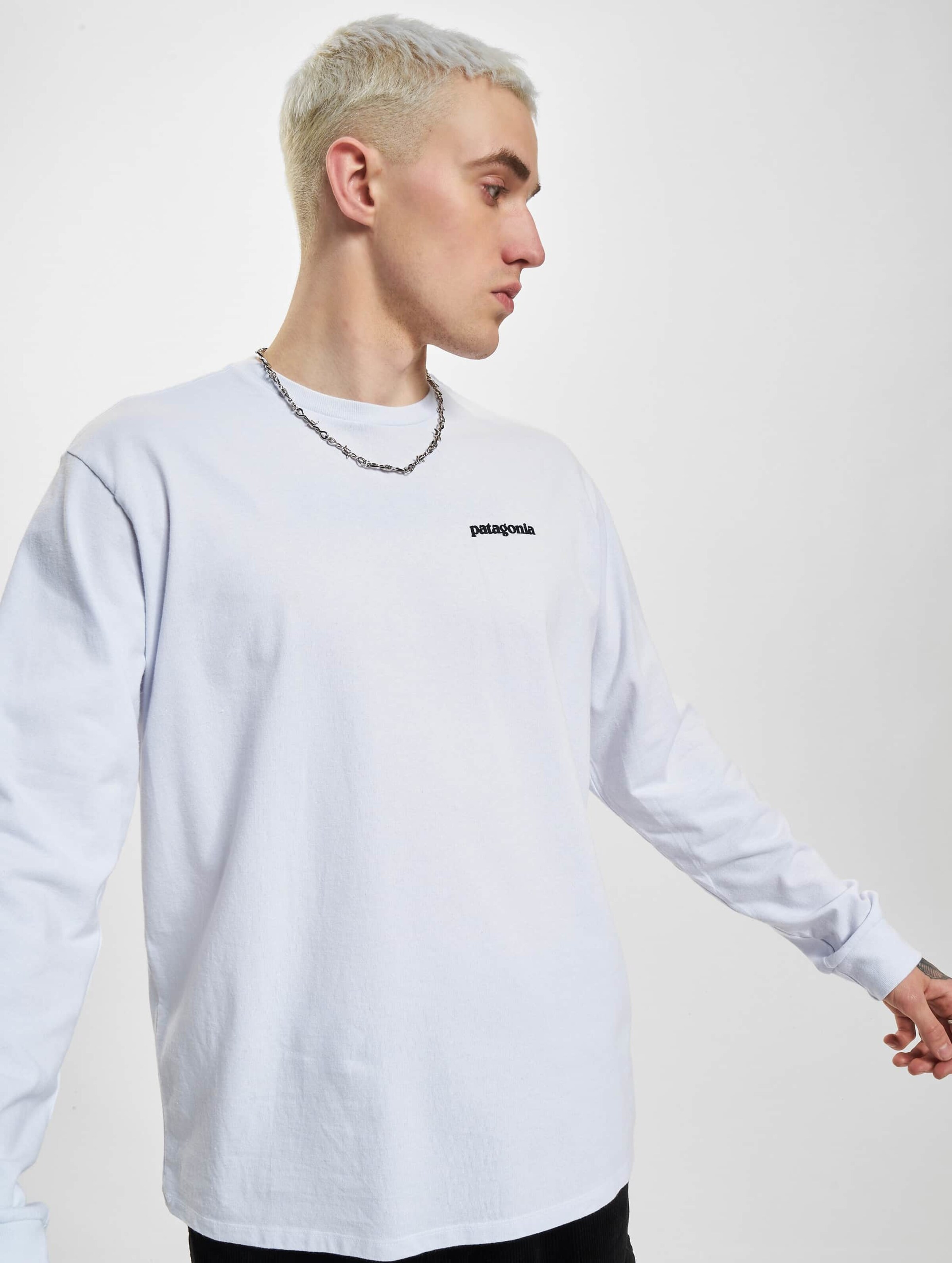 Patagonia longsleeve online wit