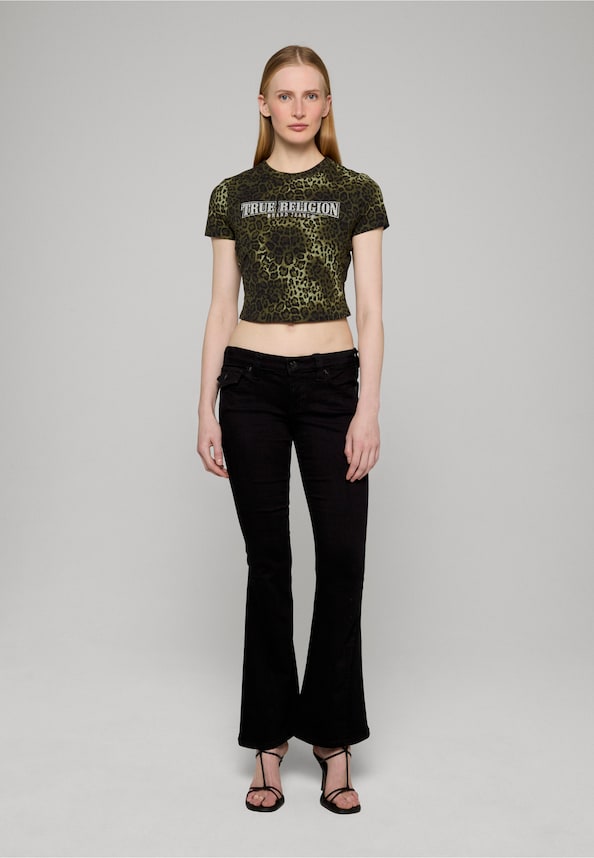 LEOPARD CRYSTALS  SS BABY TEE-2