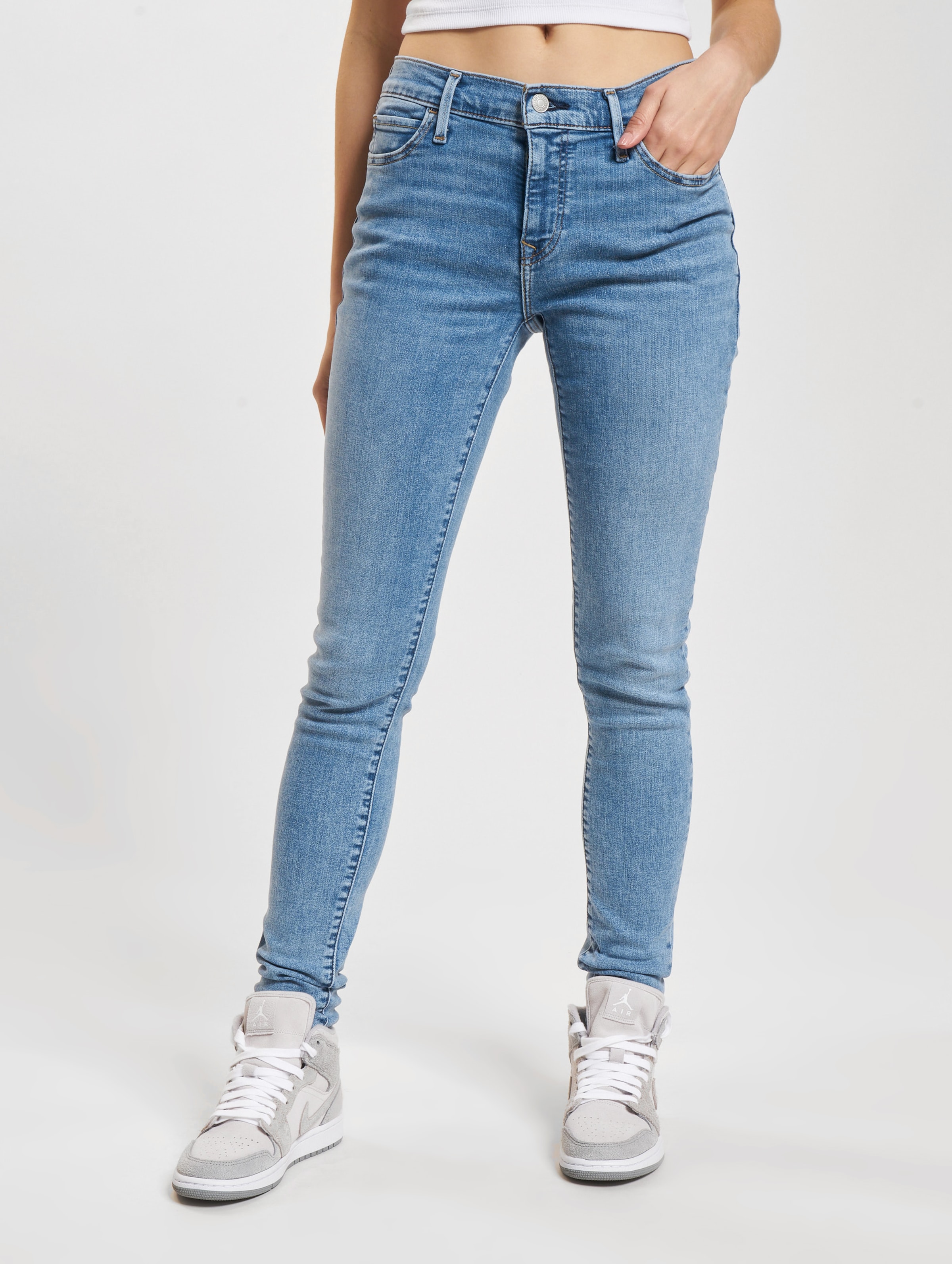 Levi's 710 Super Skinny Fit Jeans Vrouwen op kleur blauw, Maat 2628