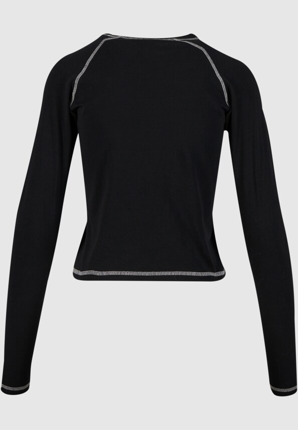 Ladies Contrast Jersey Longsleeve-5