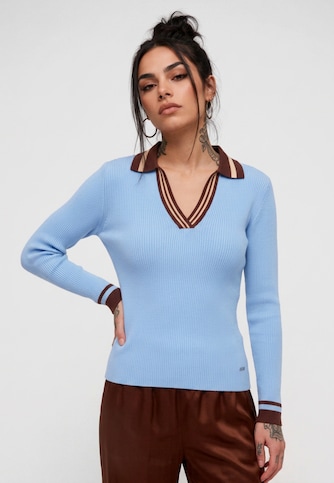 Rib Knit Polo