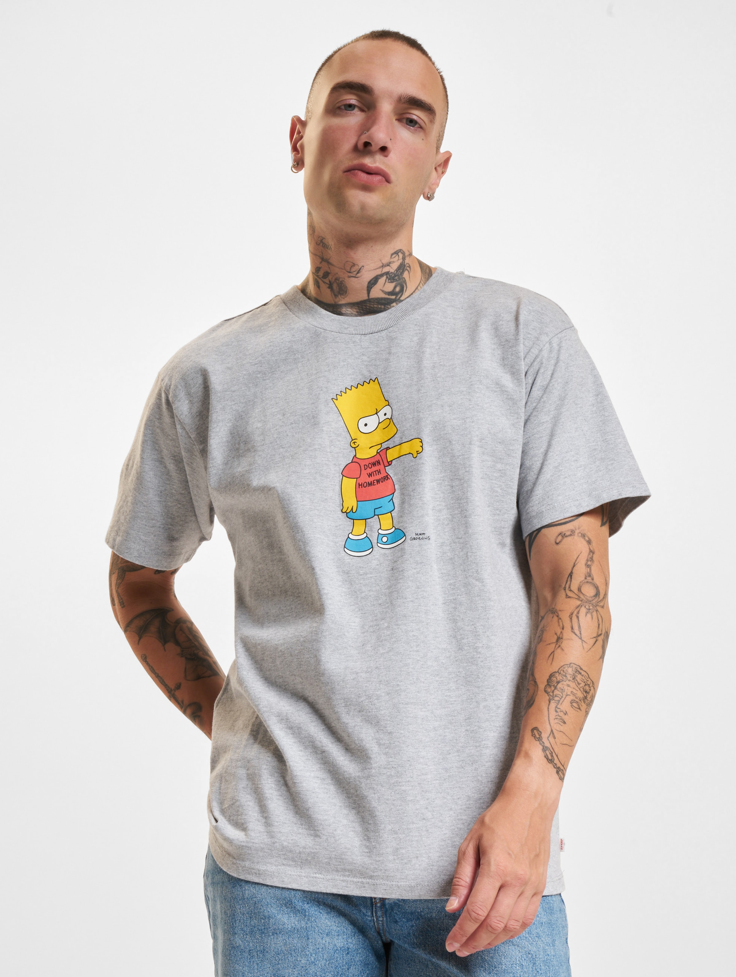 Levi's Levis X Simpsons T-Shirt op kleur grijs, Maat S