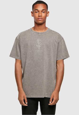 Spring - Tulip Flower Acid Washed Heavy Oversized Tee