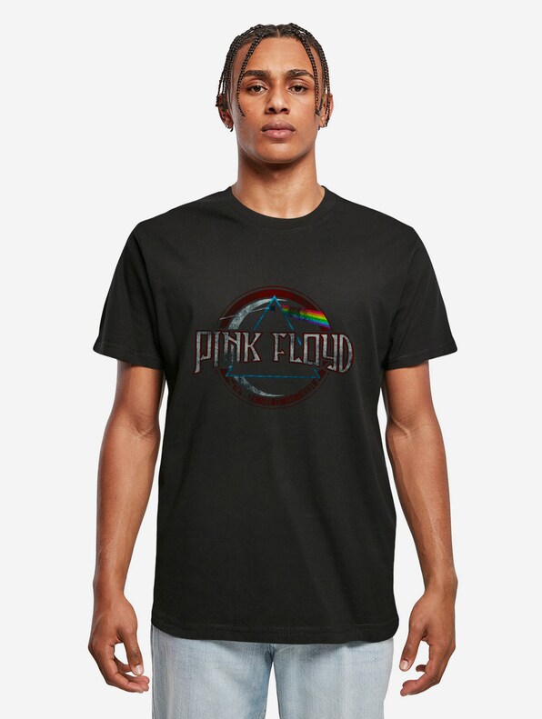 Merchcode Pink Floyd Dark Side of the Moon Circular Logo T-Shirts-0