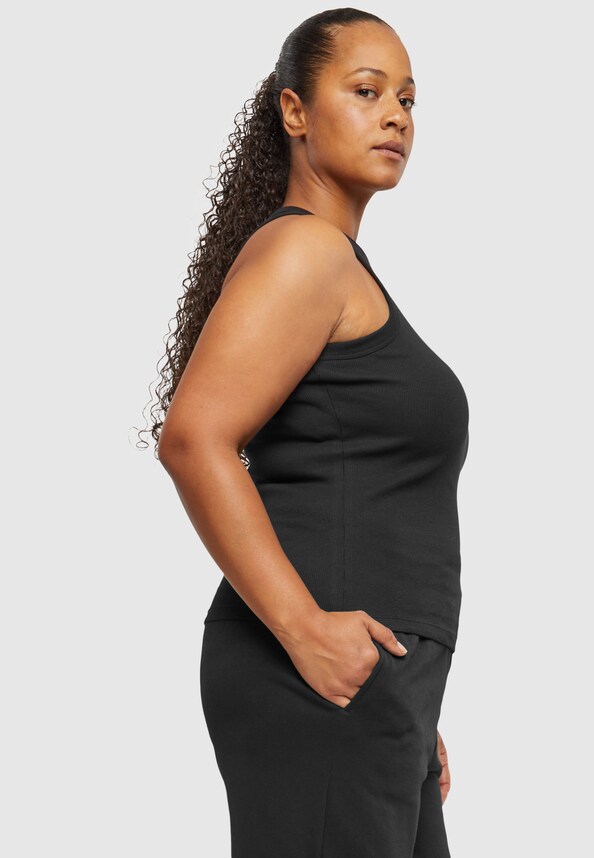 Ladies Racer Back Rib Top-12