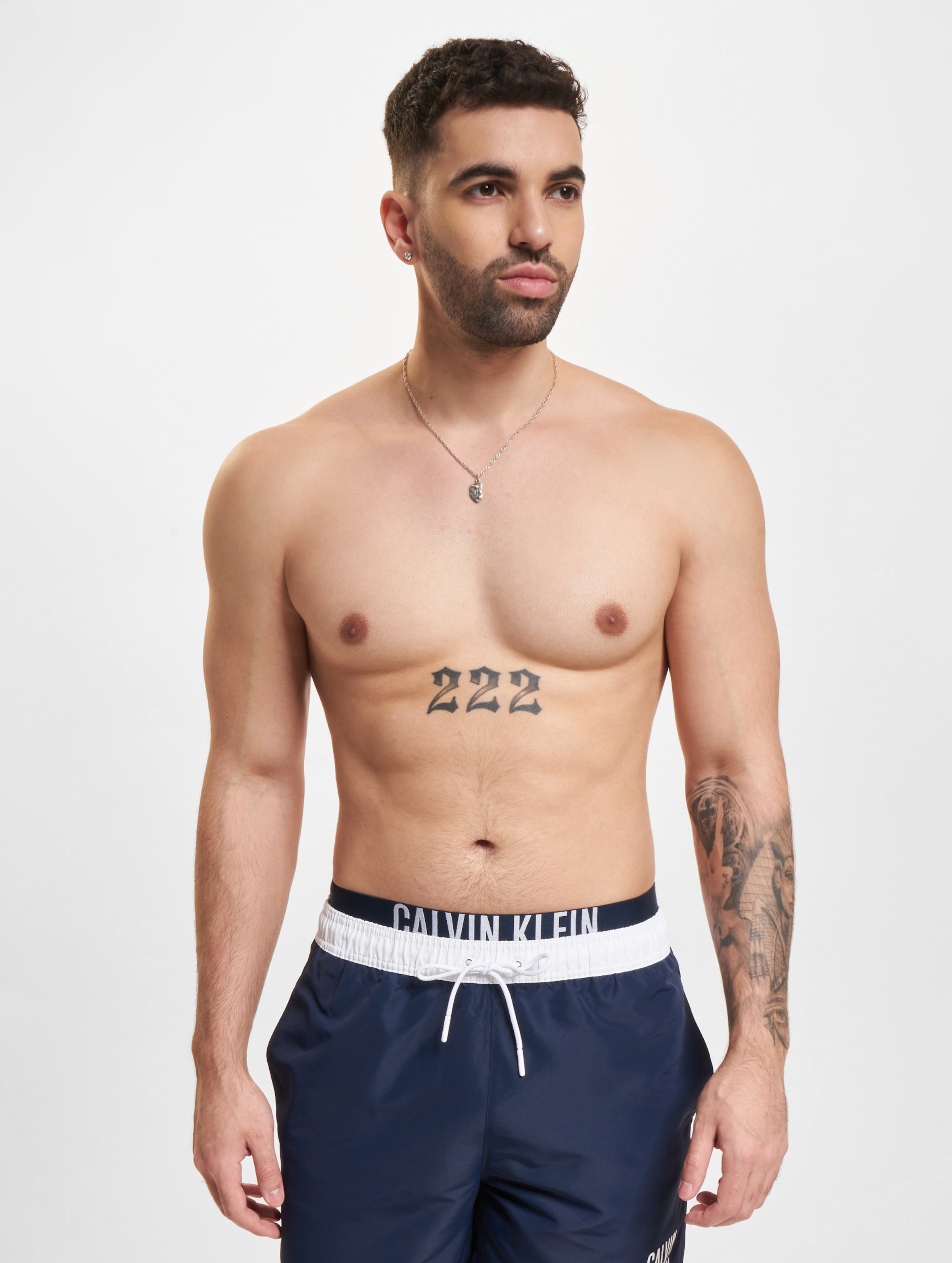 Calvin Klein Underwear Medium Double Badeshorts Mannen op kleur blauw, Maat M