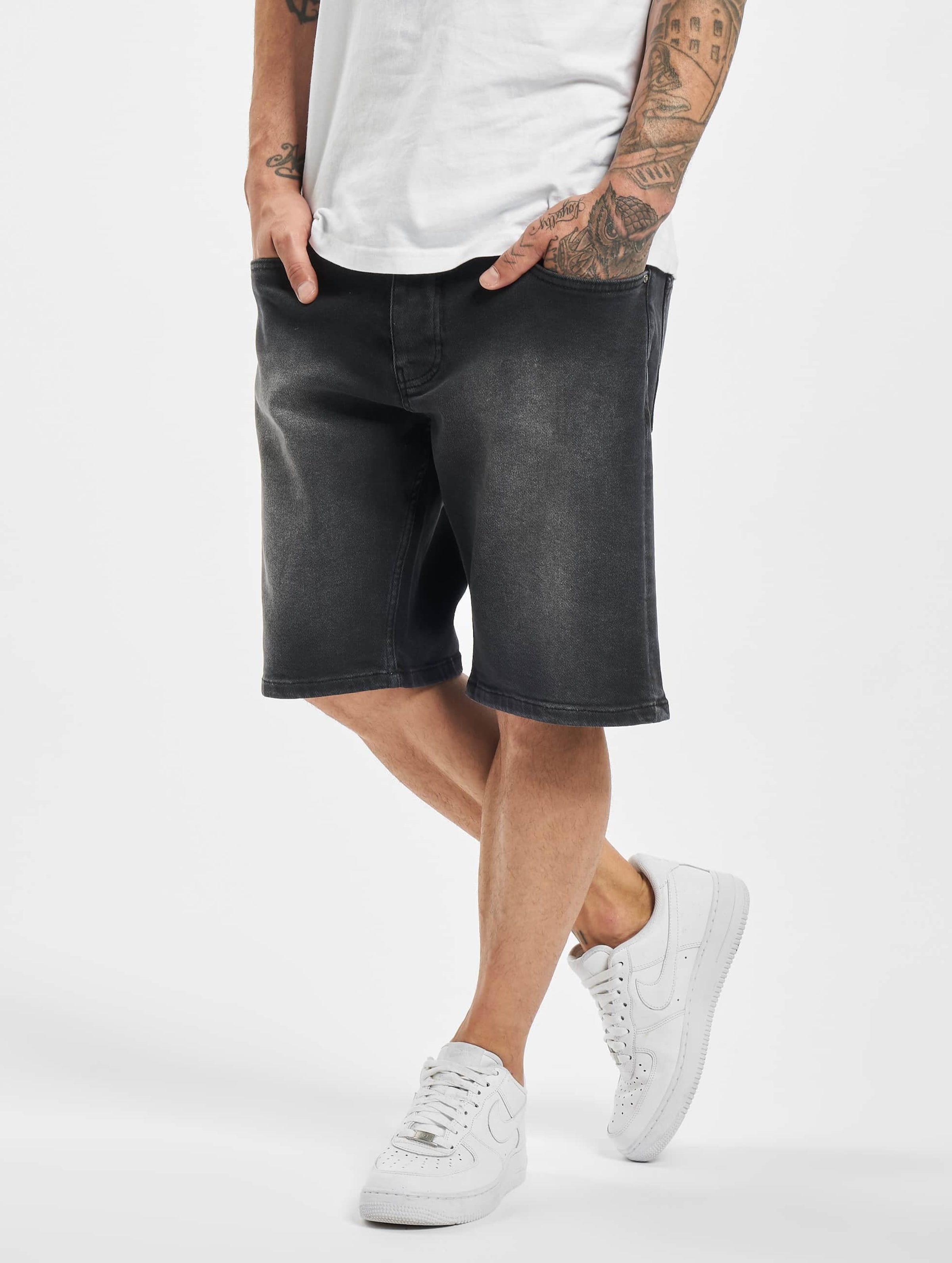 DEF Jeanshorts Georg op kleur zwart, Maat 31