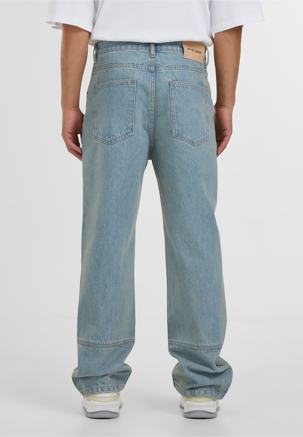 Neal Zipper Baggy Jeans-1
