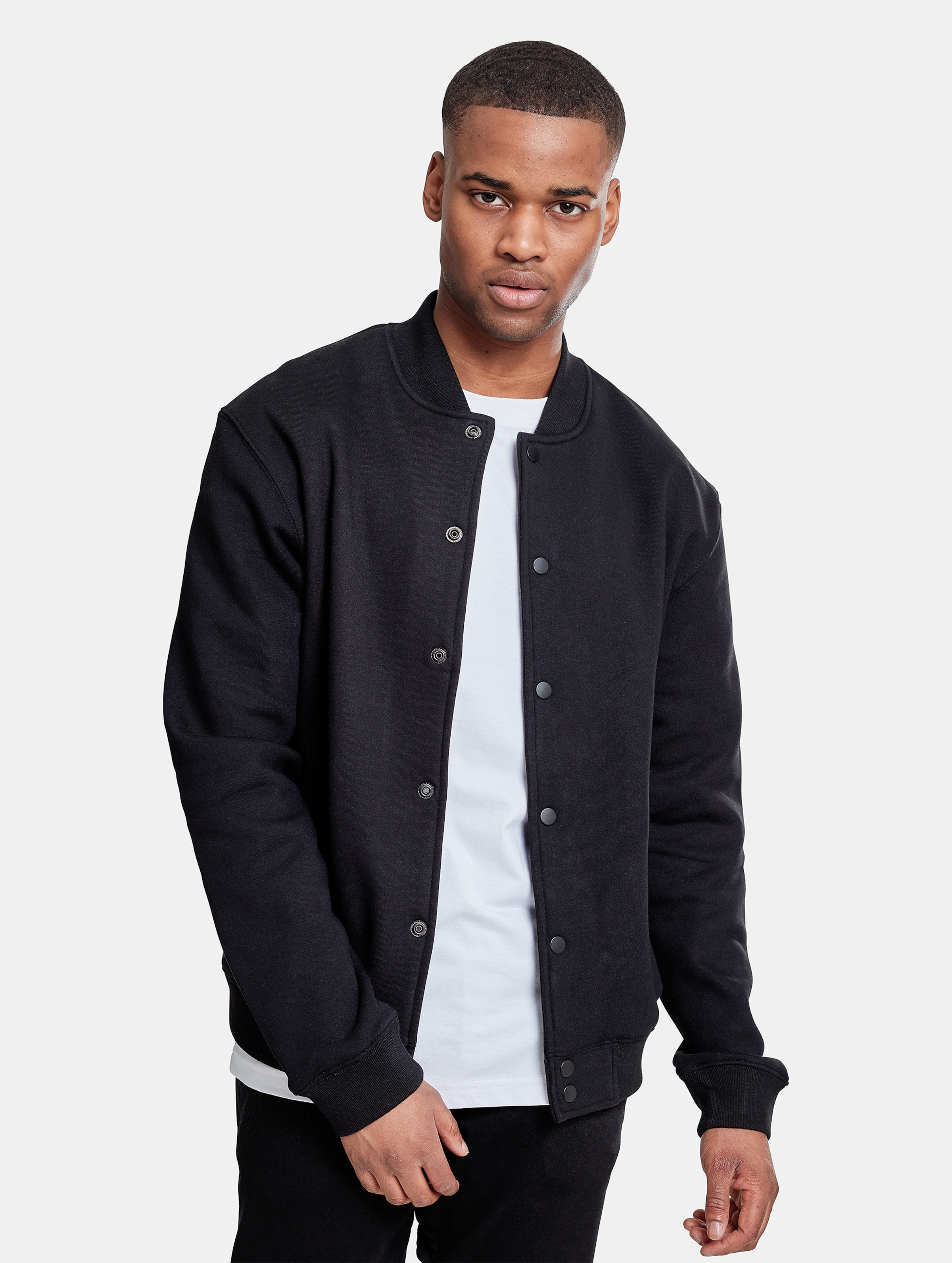 Urban Classics - 2-tone College jacket - S - Zwart