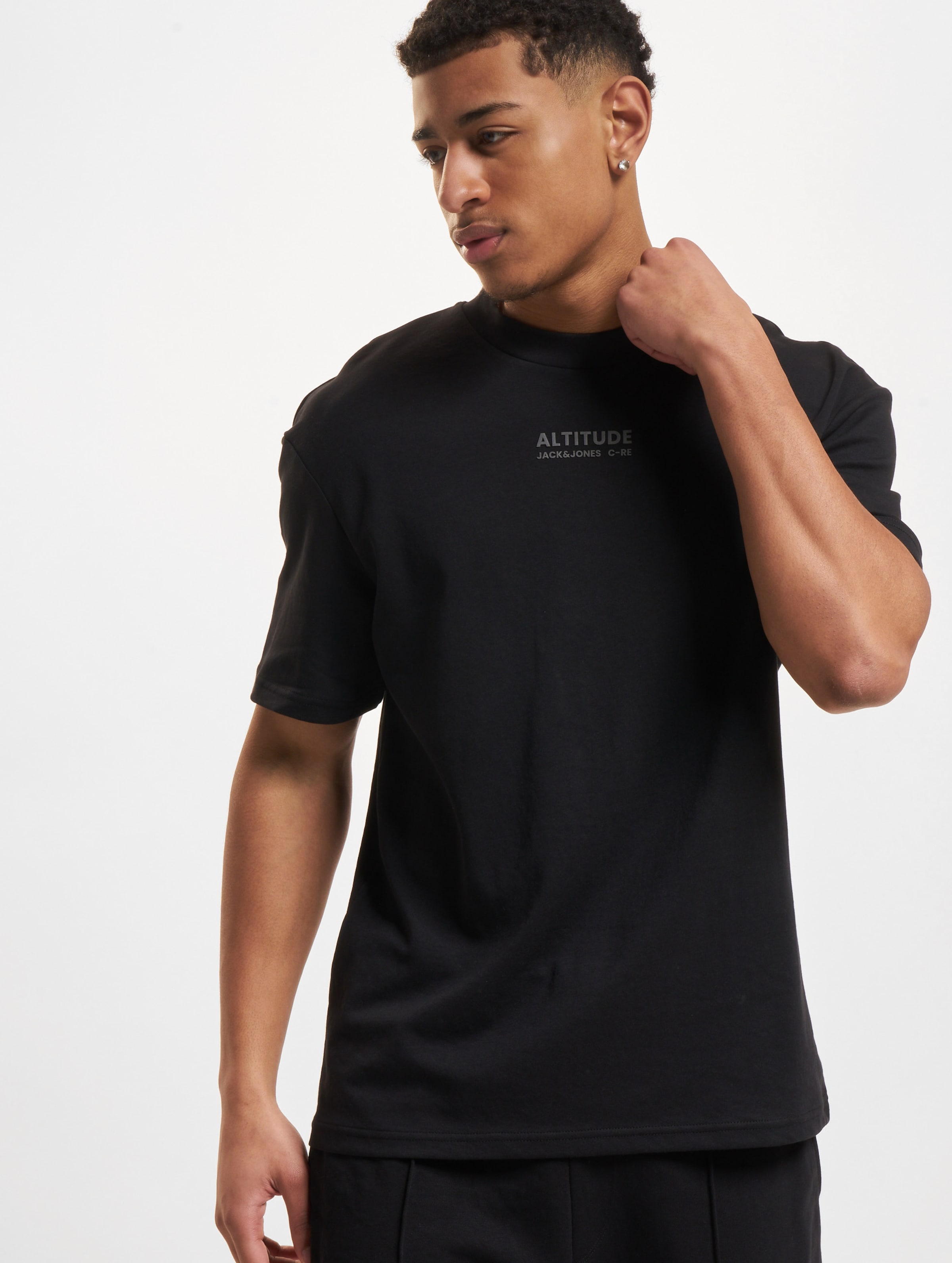 Jack & Jones Altitude Crew Neck T-Shirt Mannen,Unisex op kleur zwart, Maat M
