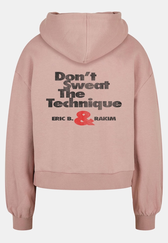 Ladies Eric B & Rakim - Don't Sweat The Technique Organic Oversized Hoody-5