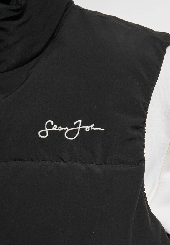 JM224-007-02 Script Logo Short Puffer Vest-4