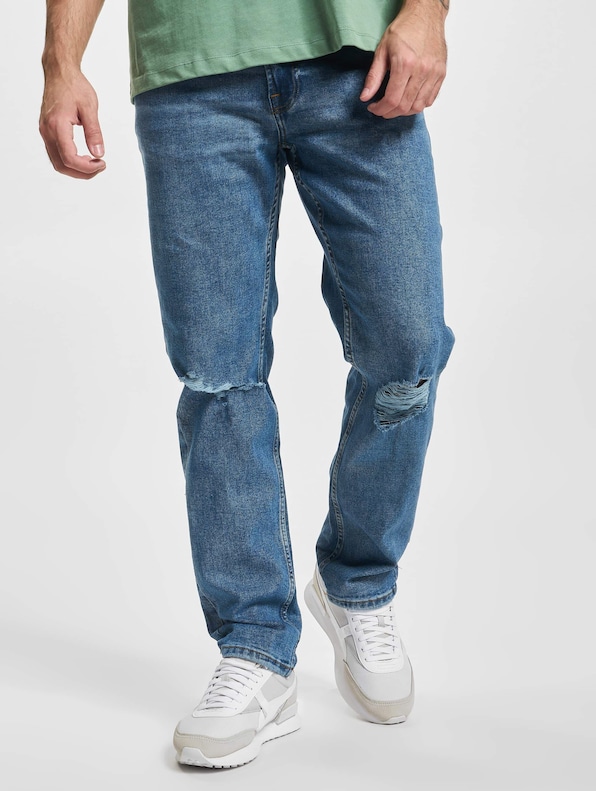 Denim Project Dprecycled Destroy Straight Fit Straight Fit Jeans-0