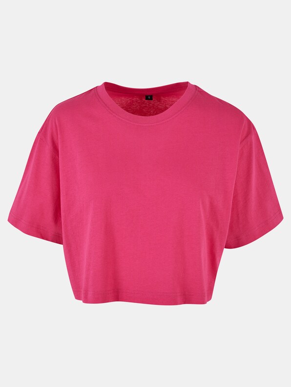 Build Your Brand Ladies Short Oversized Tee-4