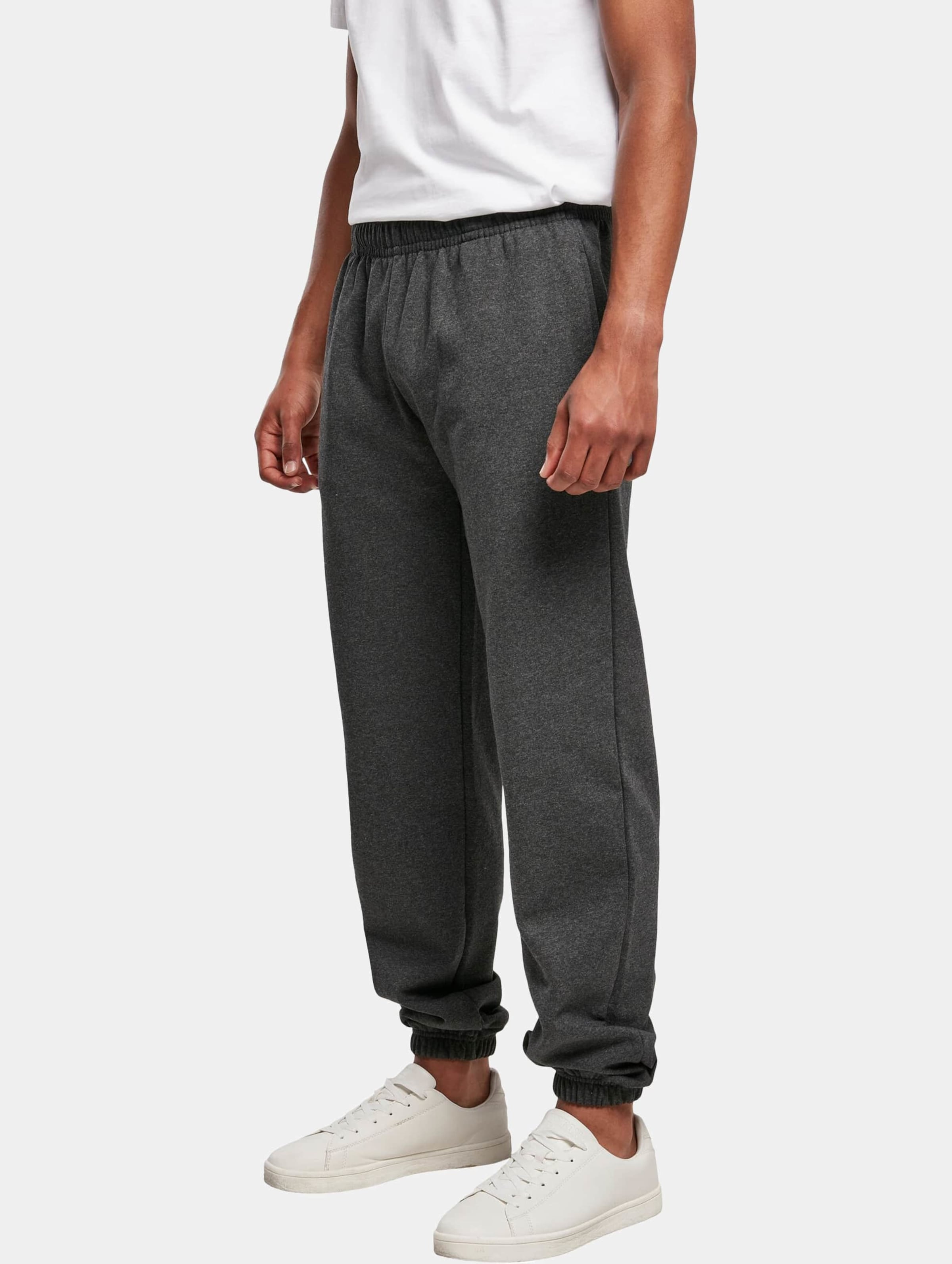 Basic Sweatpants Joggingsbroek met steekzakken Charcoal - XL