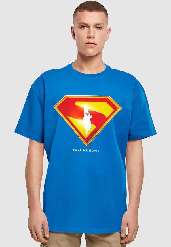 Superman Logo Take Me Home Heavy Oversize Tee-0