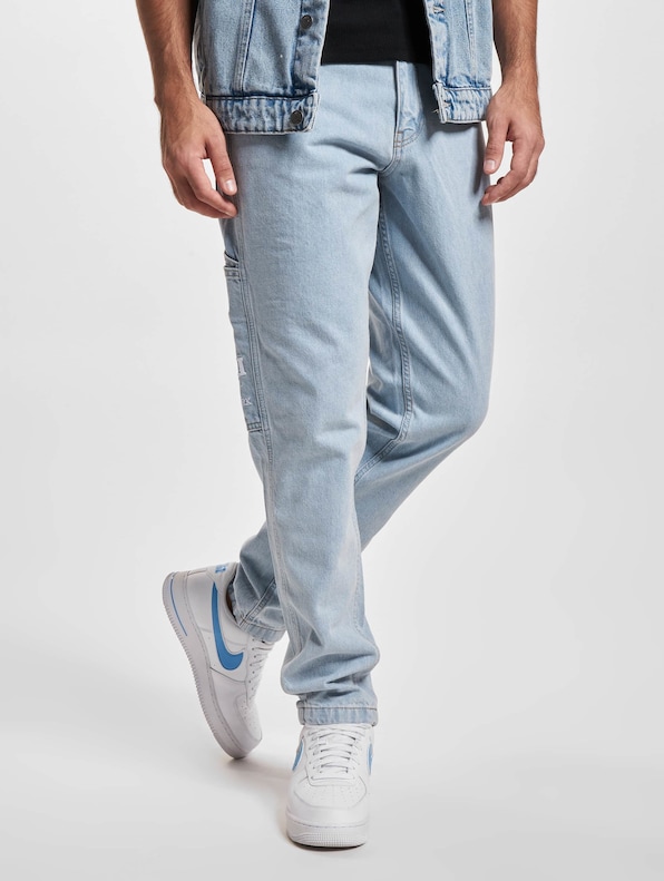Retro Tape Workwear Denim Loose Fit-0