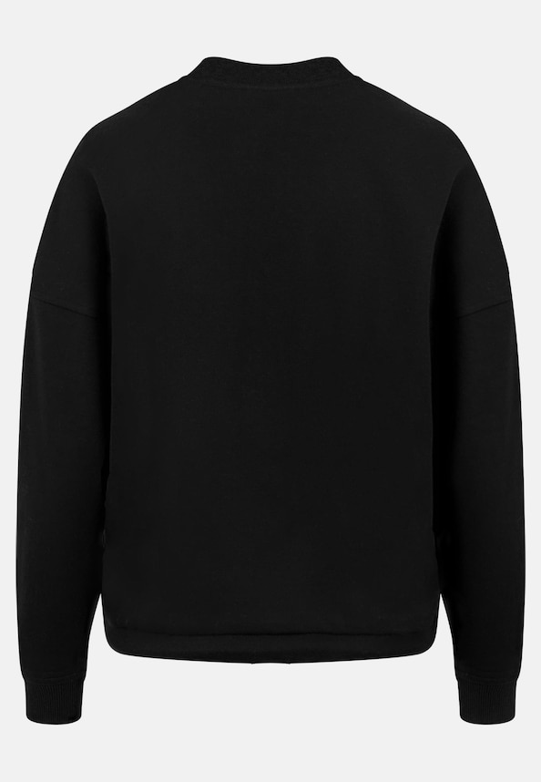 Merchcode Ladies Halloween - Pumpkin Face Oversize Crewneck-5