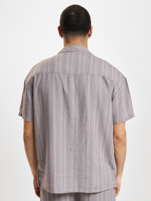 Stripe Structured Short Sleeve-1