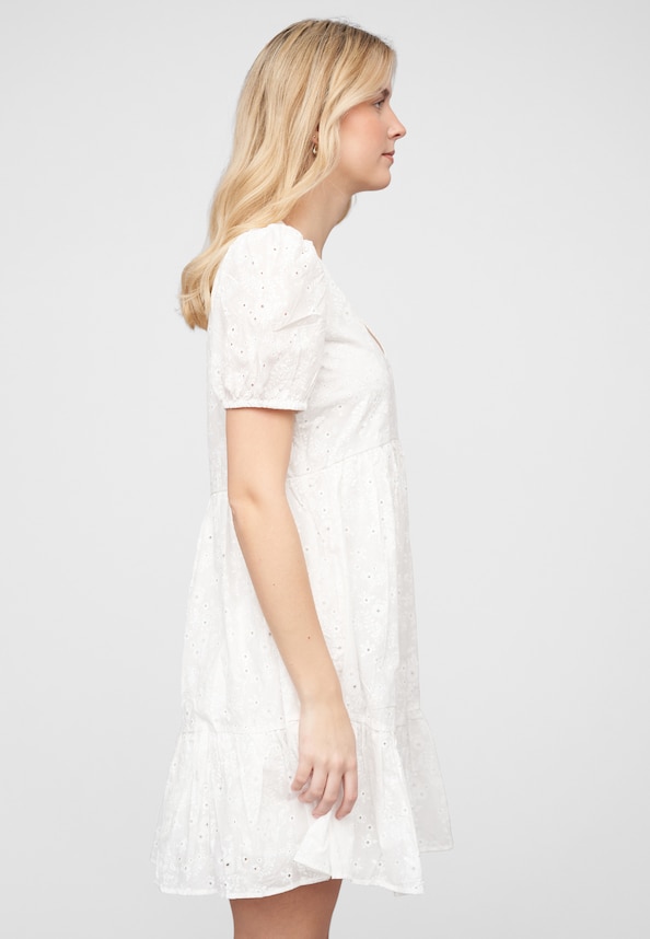 VIIMINA V-NECK S/S SHORT DRESS-3