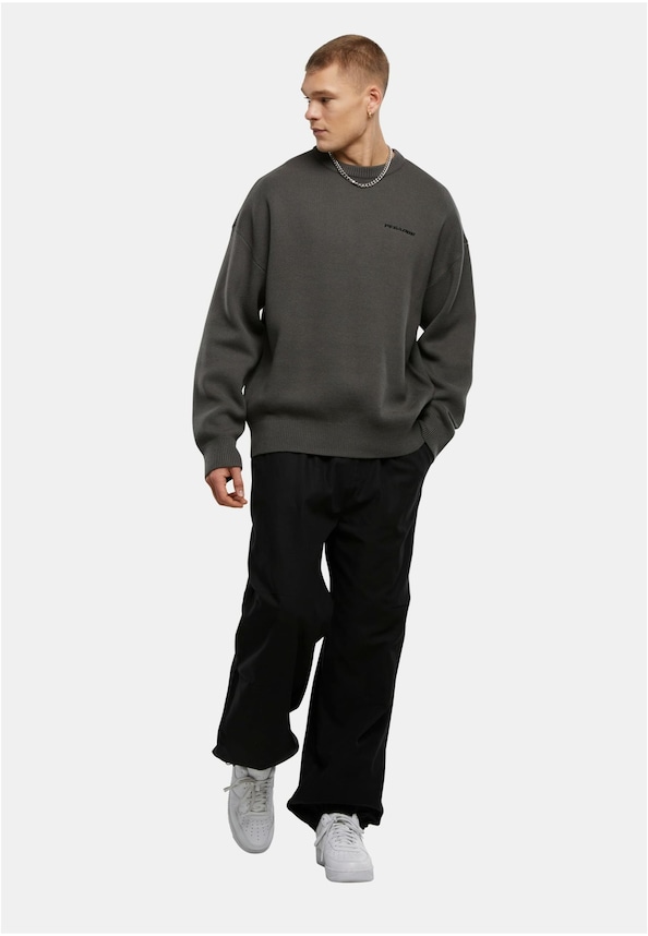 LOGO OVERSIZED KNIT SWEATER-3