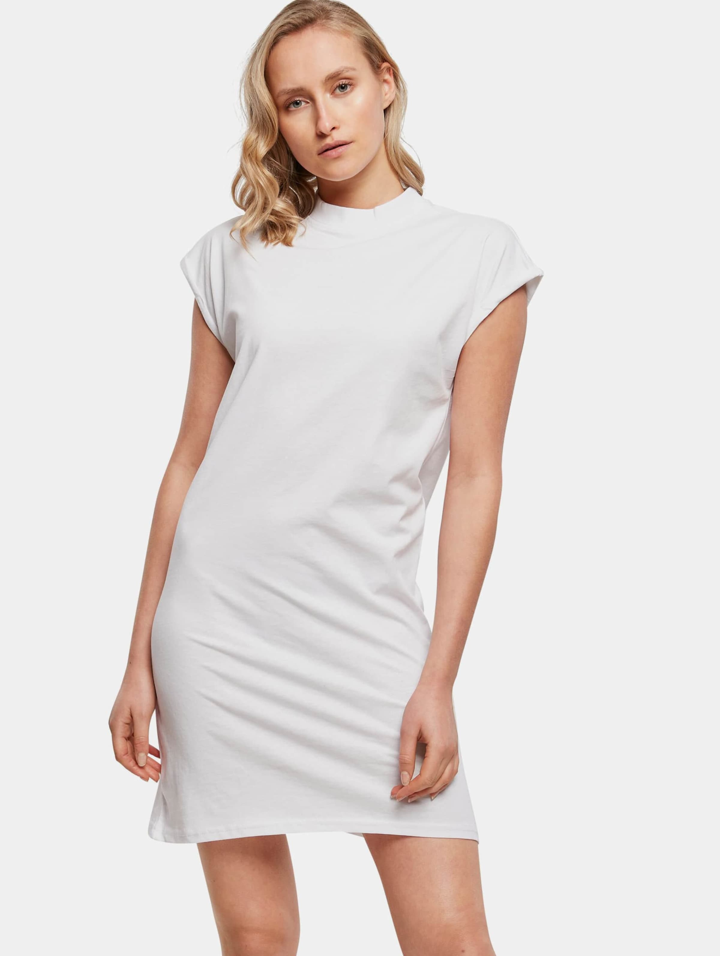 Super Oversized damesshirt 'Turtle Shoulder Dress' White - S