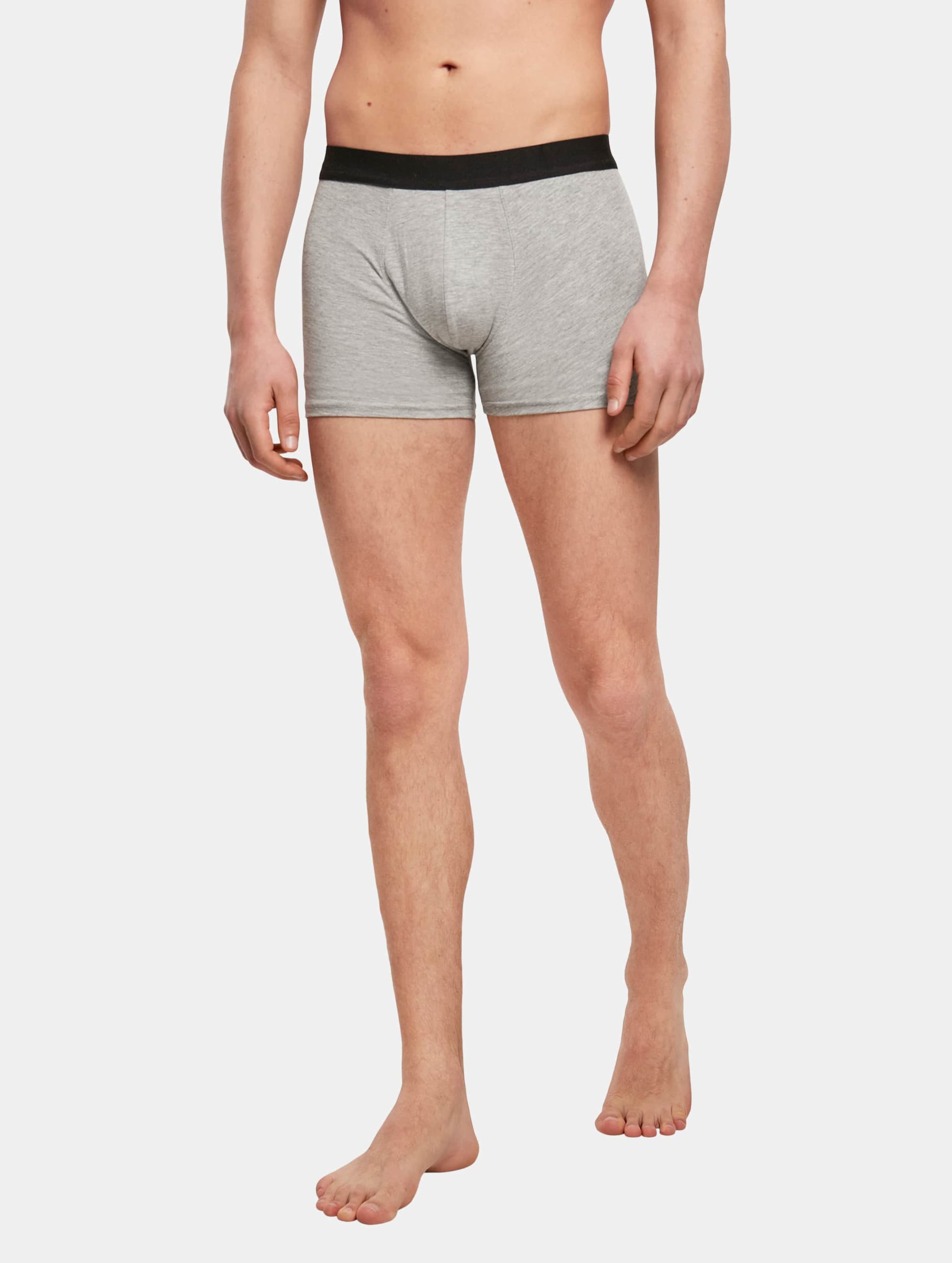 Build Your Brand Men Boxer Shorts 2-Pack Mannen op kleur grijs, Maat 4XL