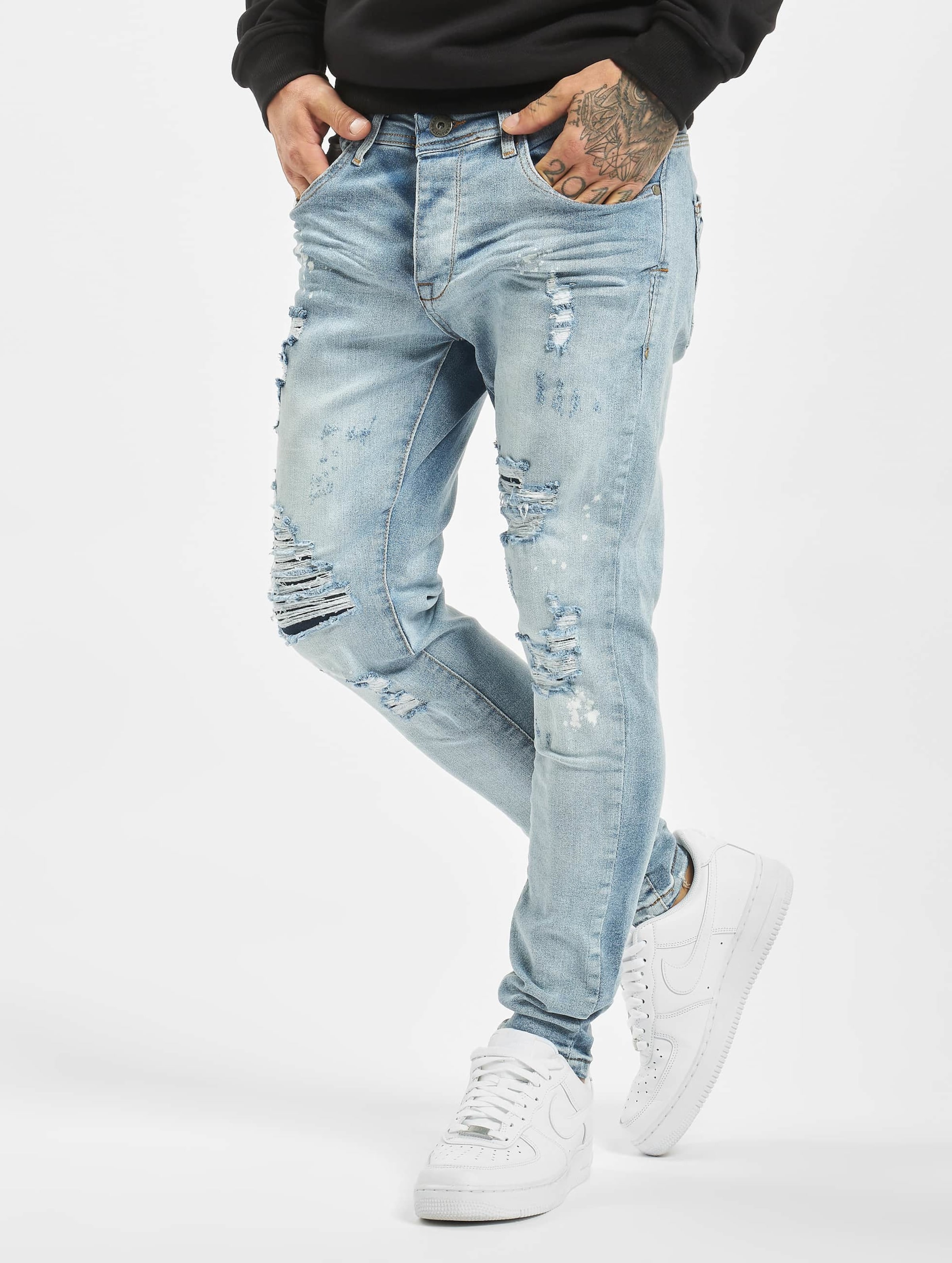 VSCT Clubwear Thor Superused Slim Fit Jeans Mannen op kleur blauw, Maat 3234