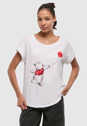 Winnie The Pooh Winnie & Balloon with Ladies Long Slub