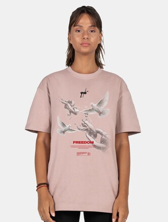 MJ Gonzales Ladies Freedom x Heavy Oversized T-Shirts