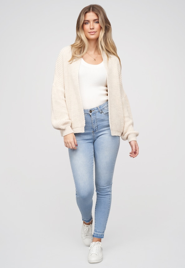 Open Oversized Knit Cardigan-4