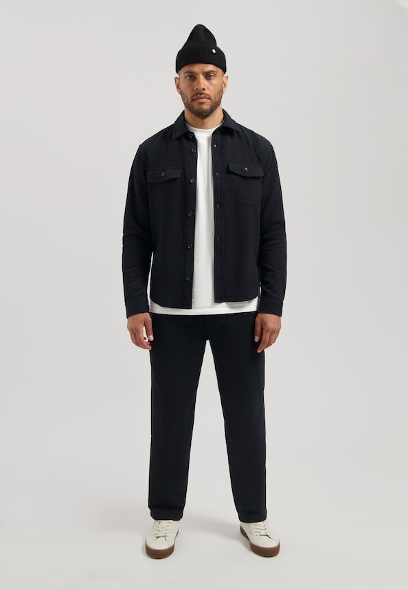 Otes Overshirt Seersucker Slub Weave-2