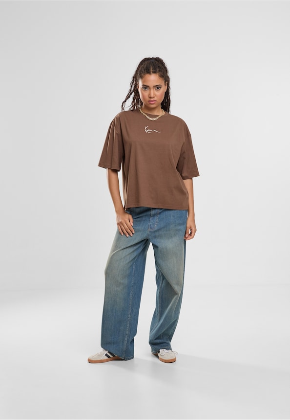 Signature Stencil Peached Oversized -2