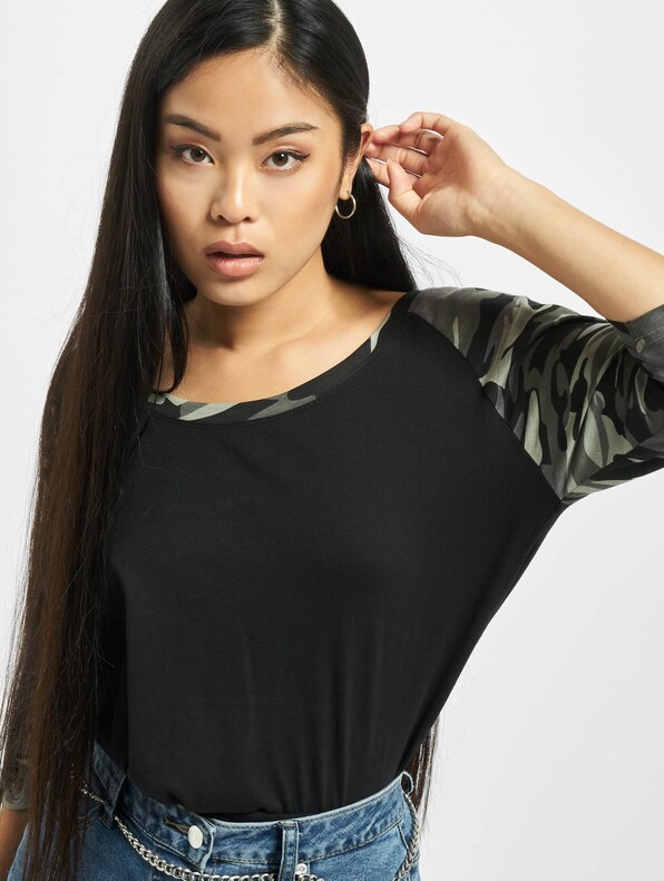 Ladies 3/4 Contrast Raglan-0