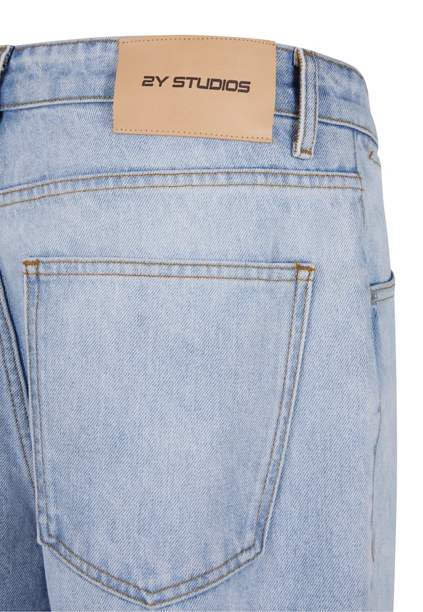 Neal Zipper Baggy Jeans-7