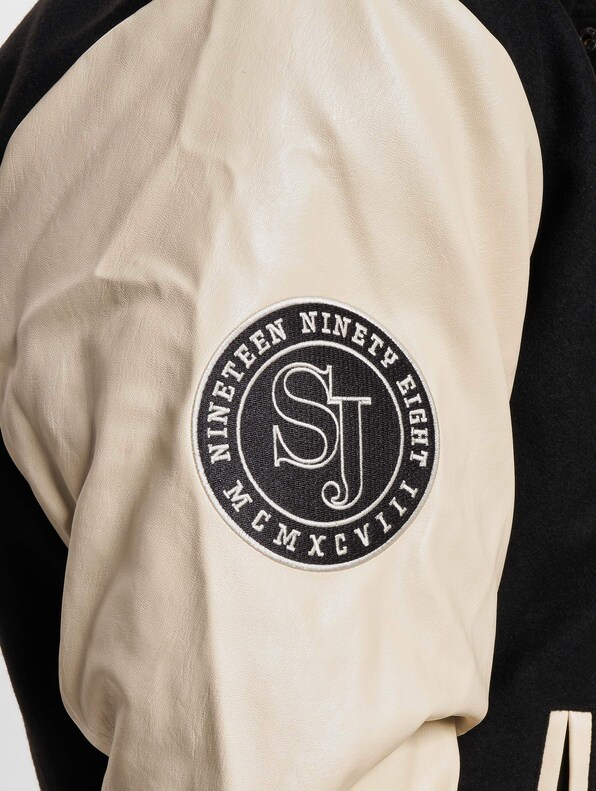 JM233-023-2 SJ Script Logo Retro Car College Jacket-4